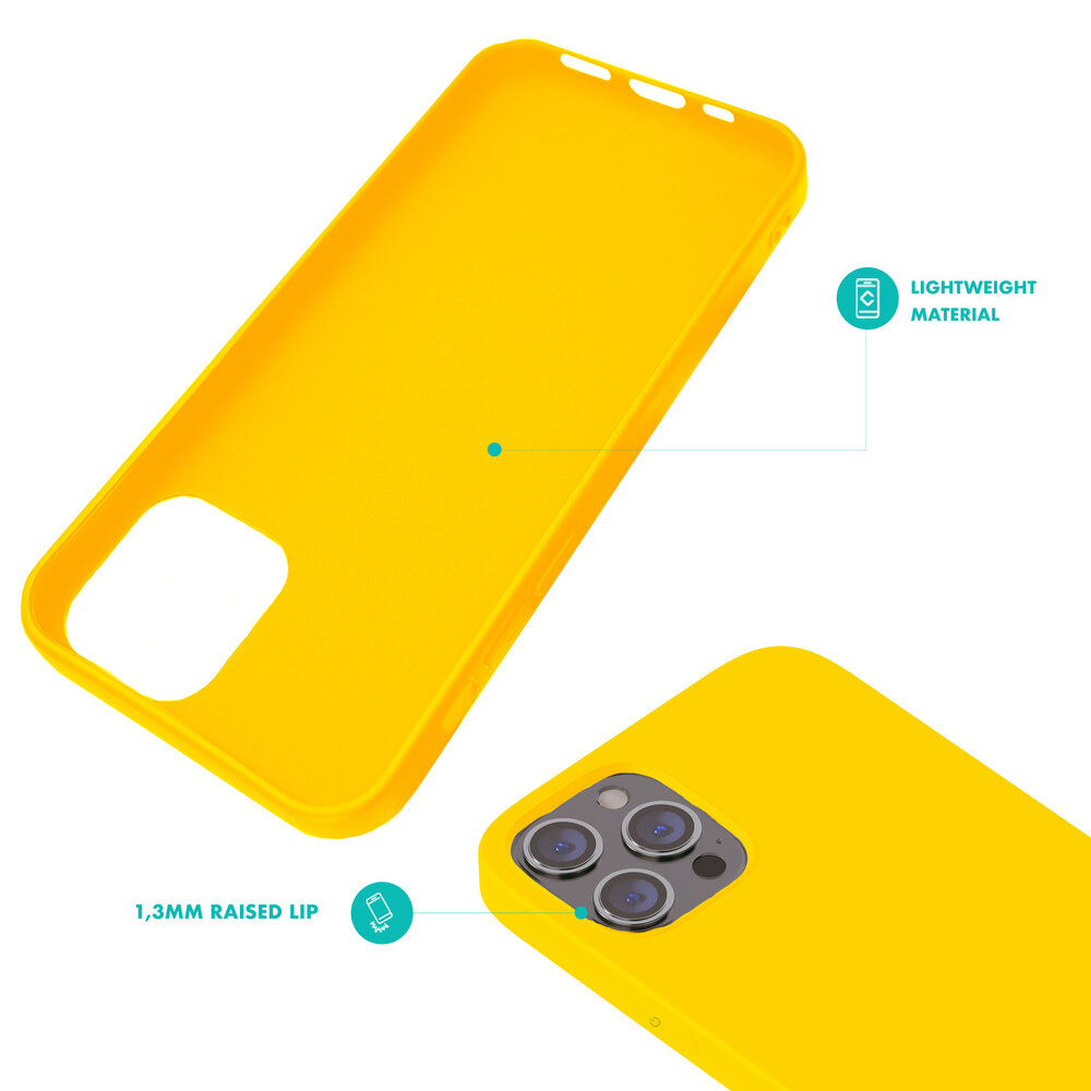 Ceezs Ceezs iPhone 12 Pro Max Silikon Hülle (Gelb) Ceezs Ceezs iPhone 12 Pro Max Silikon Hülle (Gelb)