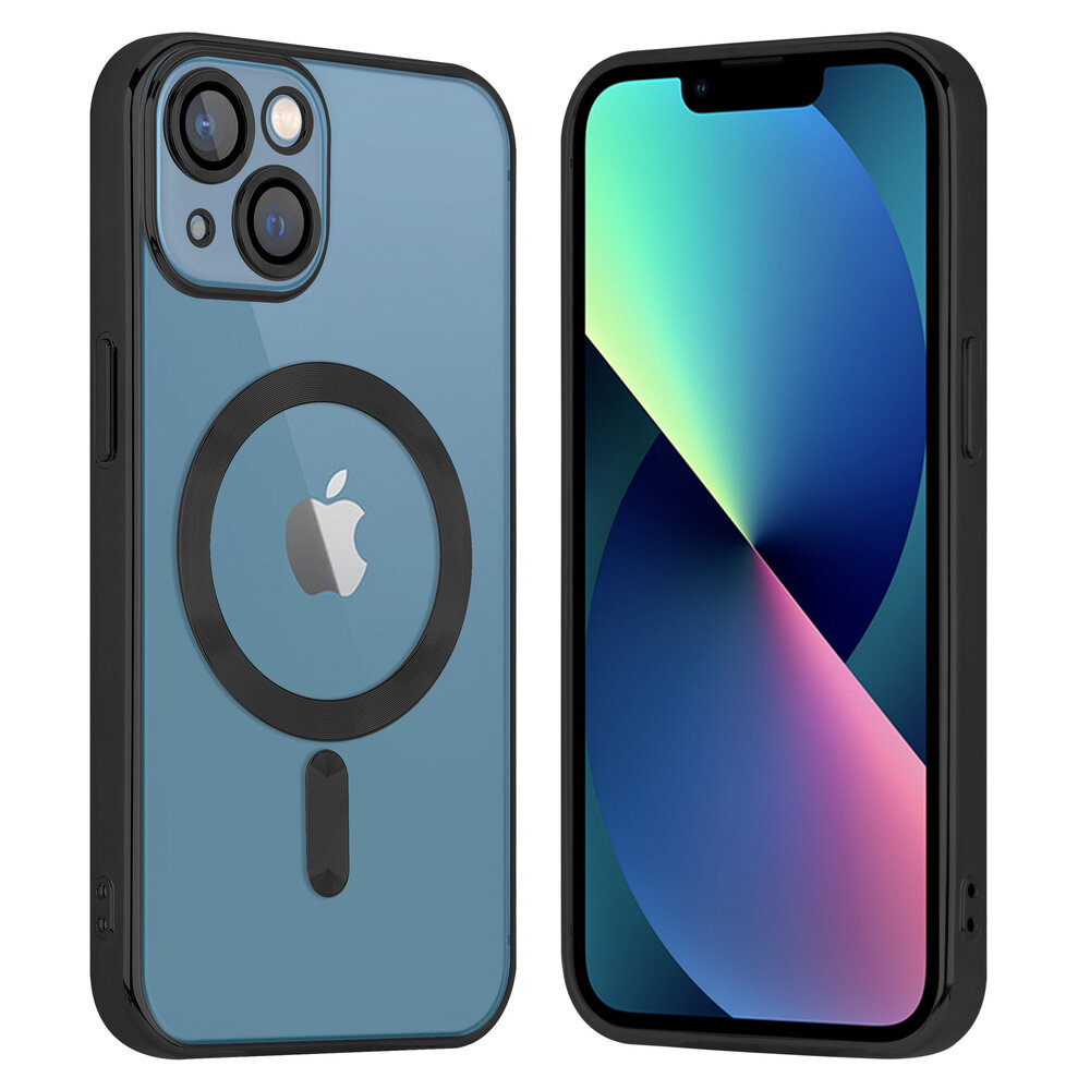 Coverzs Coverzs iPhone 13 MagSafe Hülle mit Kameraschutz (Schwarz)