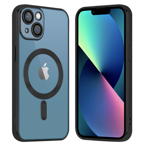 Coverzs Coverzs iPhone 13 MagSafe Hülle mit Kameraschutz (Schwarz)