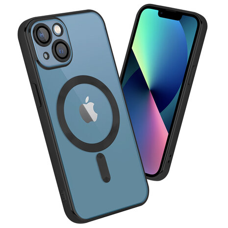 Coverzs Coverzs iPhone 13 MagSafe Hülle mit Kameraschutz (Schwarz)