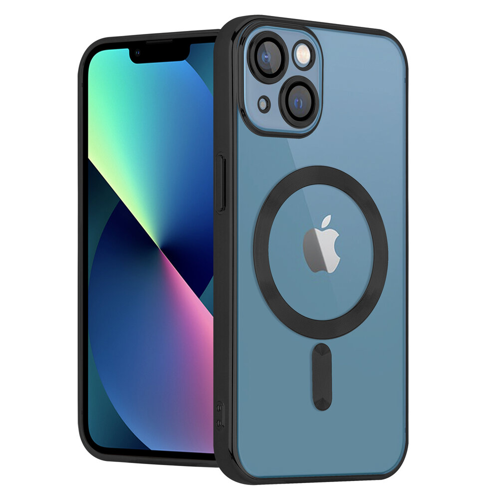 Coverzs Coverzs iPhone 13 MagSafe Hülle mit Kameraschutz (Schwarz)