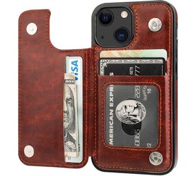ShieldCase® iPhone 13 Mini Wallet case (Braun)