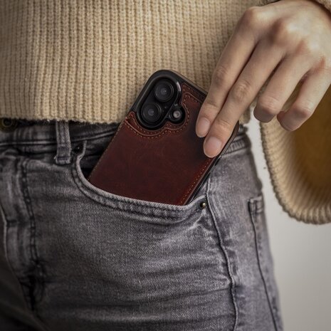 ShieldCase® ShieldCase iPhone 13 Mini Wallet case (Braun)