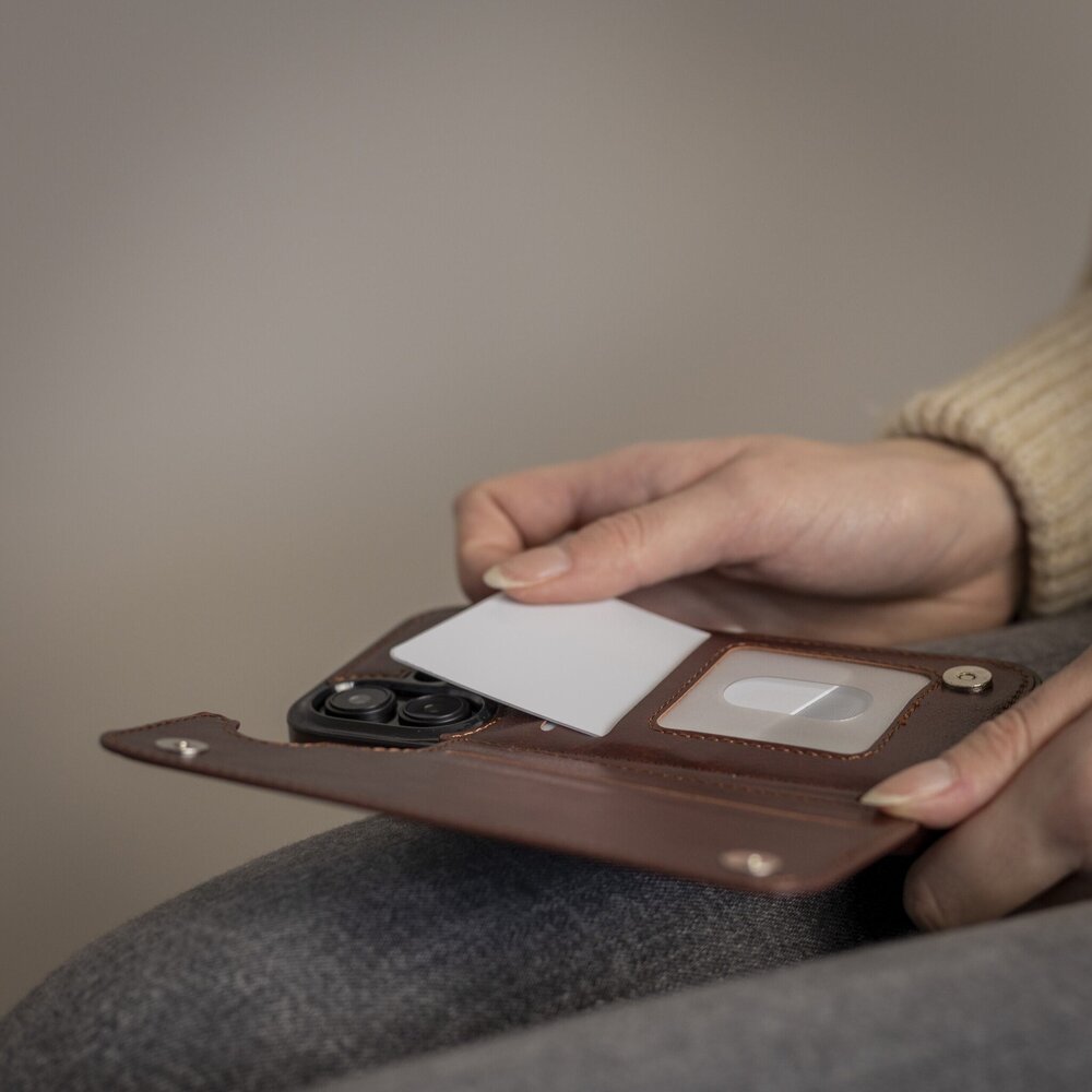 ShieldCase® ShieldCase iPhone 13 Mini Wallet case (Braun)