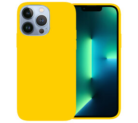 Ceezs iPhone 13 Pro Silikon Hülle (Gelb)