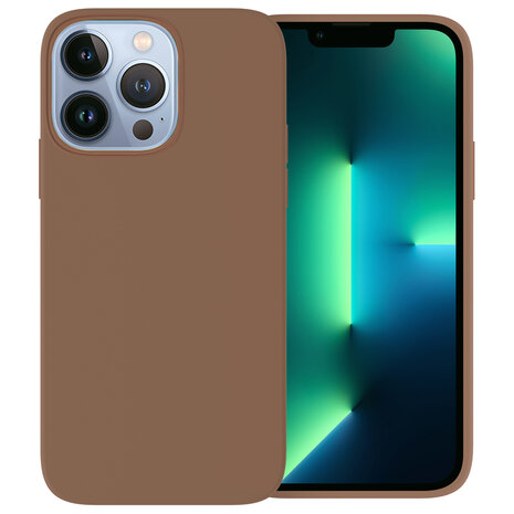 Ceezs Ceezs iPhone 13 Pro Max Silikon Hülle (Braun)