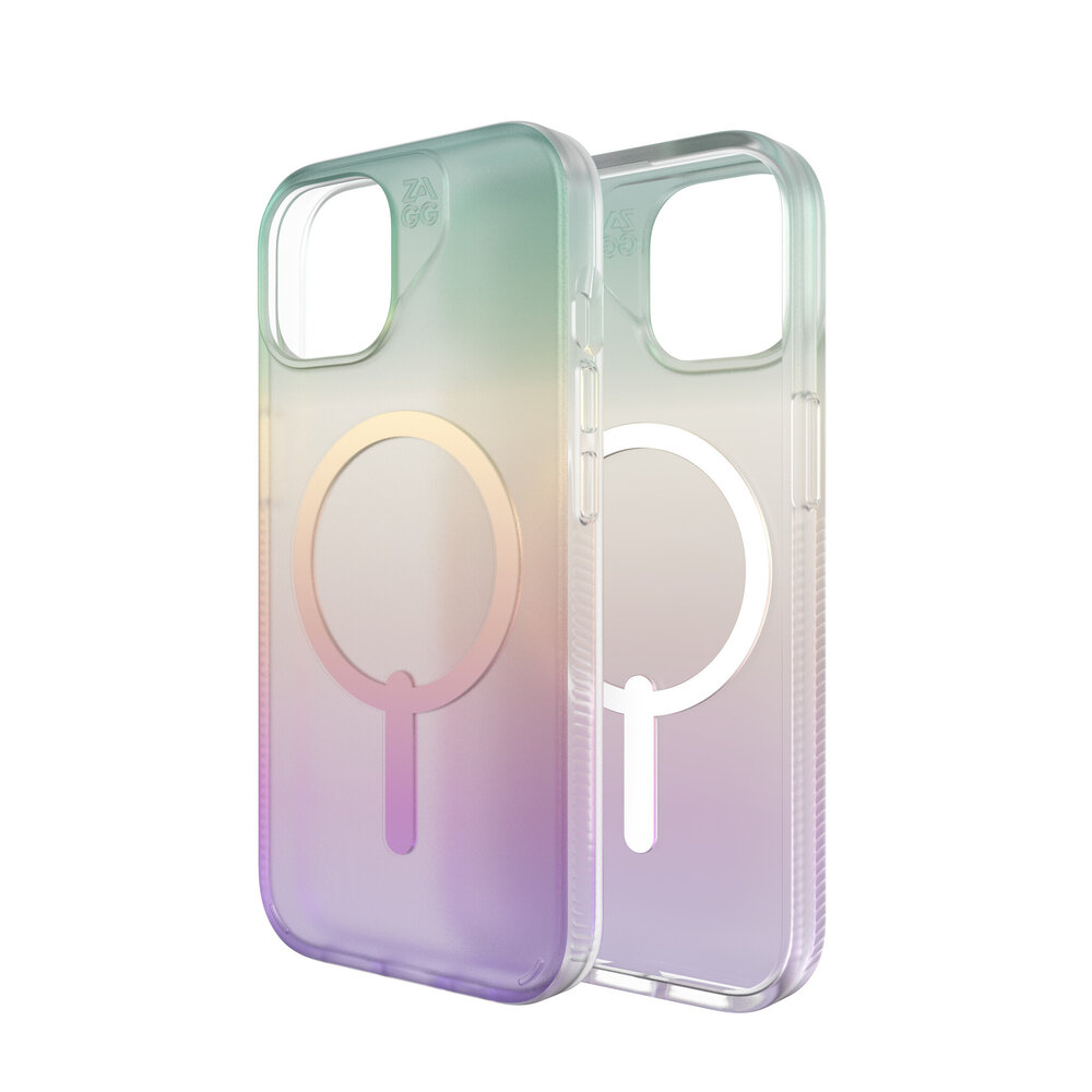 Zagg Gear4 iPhone 15 Milan MagSafe Hülle (Regenbogen)