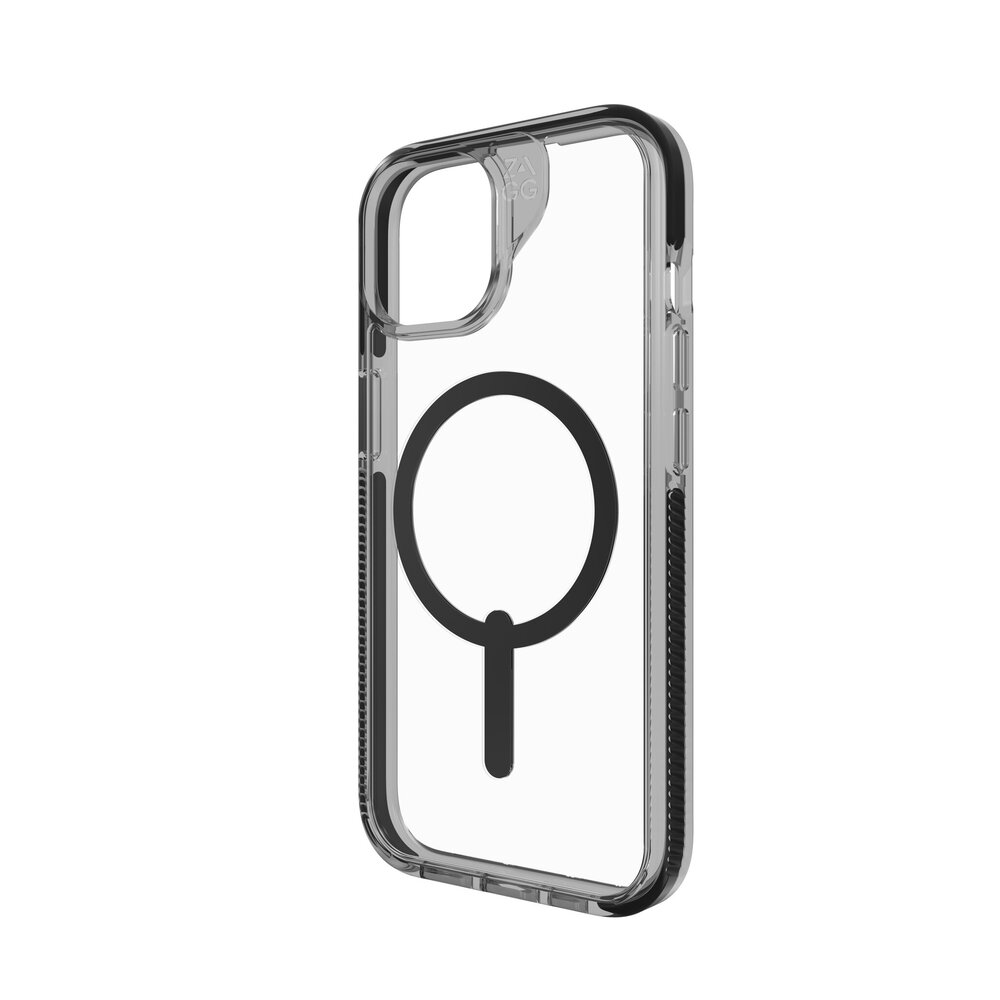 Zagg Gear4 iPhone 15 Santa Cruz MagSafe Hülle (Transparent/Schwarz) Zagg Gear4 iPhone 15 Santa Cruz MagSafe Hülle (Transparent/Schwarz)