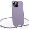 Coverzs Coverzs iPhone 15 Silikon Hülle mit Kord (Lila) Coverzs Coverzs iPhone 15 Silikon Hülle mit Kord (Lila)