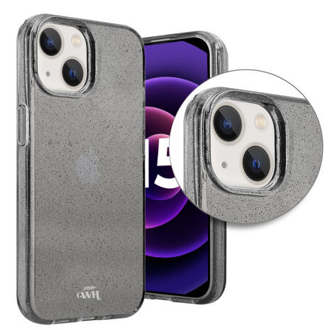 xoxo Wildhearts xoxo Wildhearts iPhone 15 TPU Glitzer Hülle (Schwarz)