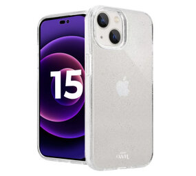 xoxo Wildhearts iPhone 15 TPU Glitzer Hülle (Transparent)