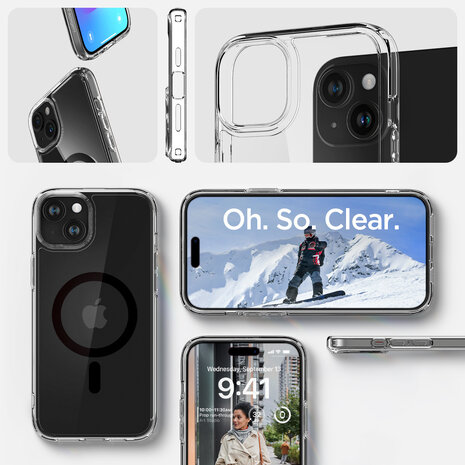 Spigen Spigen iPhone 15 Ultra Hybrid MagSafe Hülle (Schwarz)