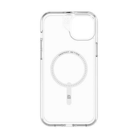 Zagg Gear4 iPhone 15 Plus Crystal Palace MagSafe Hülle (Transparent)
