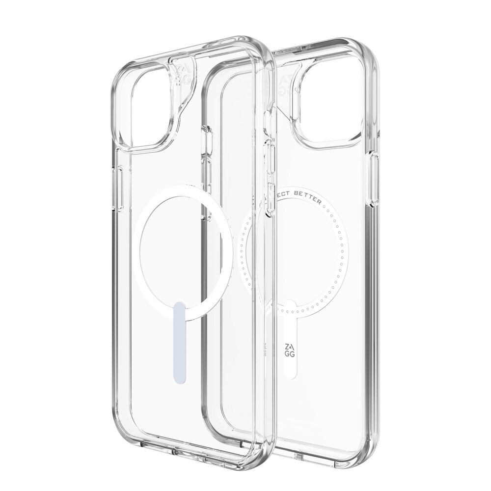 Zagg Gear4 iPhone 15 Plus Crystal Palace MagSafe Hülle (Transparent)