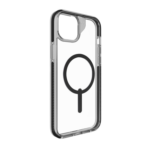 Zagg Gear4 iPhone 15 Plus Santa Cruz MagSafe Hülle (Transparent/Schwarz)