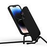 Coverzs Coverzs iPhone 15 Plus Silikon Hülle mit Kord (zwart) Coverzs Coverzs iPhone 15 Plus Silikon Hülle mit Kord (zwart)