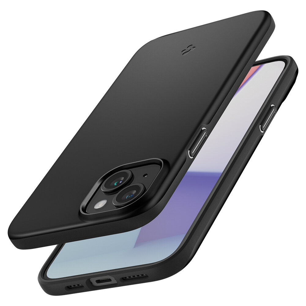 Spigen Spigen iPhone 15 Plus Thin Fit Hülle (Schwarz)