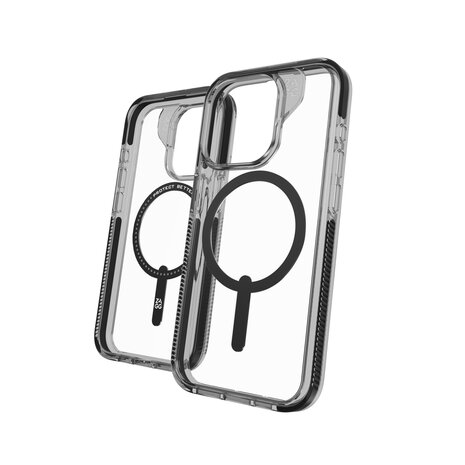 Zagg Gear4 iPhone 15 Pro Santa Cruz MagSafe Hülle (Transparent/Schwarz) Zagg Gear4 iPhone 15 Pro Santa Cruz MagSafe Hülle (Transparent/Schwarz)