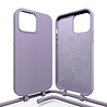 Coverzs Coverzs iPhone 15 Pro Silikon Hülle mit Kord (Lila) Coverzs Coverzs iPhone 15 Pro Silikon Hülle mit Kord (Lila)
