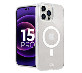 xoxo Wildhearts iPhone 15 Pro TPU MagSafe Glitzer Hülle (Transparent)