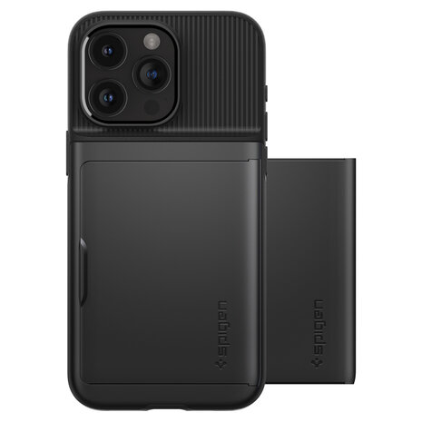 Spigen Spigen iPhone 15 Pro Slim Armor CS Hülle (Schwarz) Spigen Spigen iPhone 15 Pro Slim Armor CS Hülle (Schwarz)