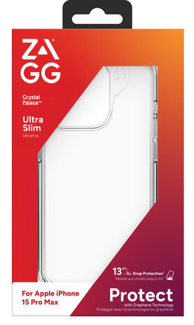 Zagg Gear4 iPhone 15 Pro Max Crystal Palace Hülle (Transparent) Zagg Gear4 iPhone 15 Pro Max Crystal Palace Hülle (Transparent)