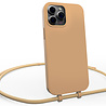 Coverzs Coverzs iPhone 15 Pro Max Silikon Hülle mit Kord (Beige) Coverzs Coverzs iPhone 15 Pro Max Silikon Hülle mit Kord (Beige)