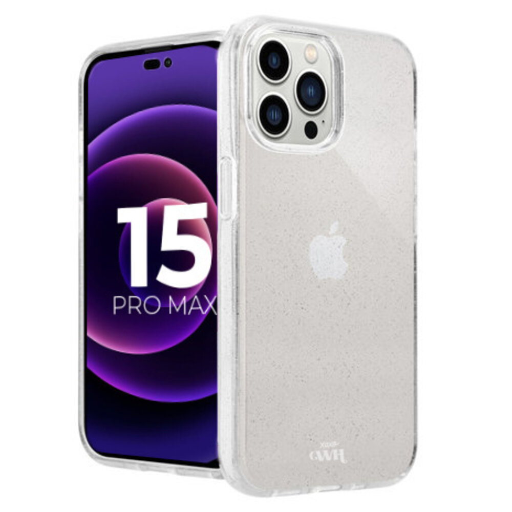 xoxo Wildhearts xoxo Wildhearts iPhone 15 Pro Max TPU Glitzer Hülle (Transparent)