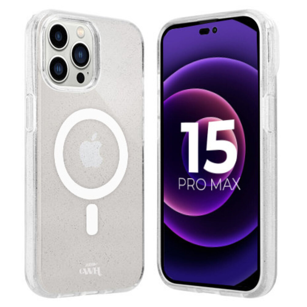 xoxo Wildhearts xoxo Wildhearts iPhone 15 Pro Max TPU MagSafe Glitzer Hülle (Transparent)