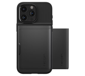 Spigen Spigen iPhone 15 Pro Max Slim Armor CS Hülle (Schwarz)
