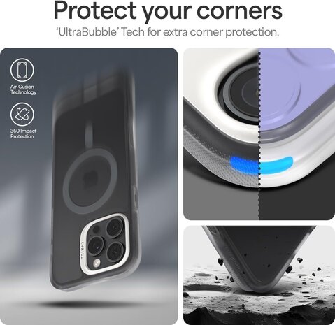 Spigen Spigen Cyrill iPhone 16 Pro UltraSheer MagSafe Hülle (Dunkelgrau)