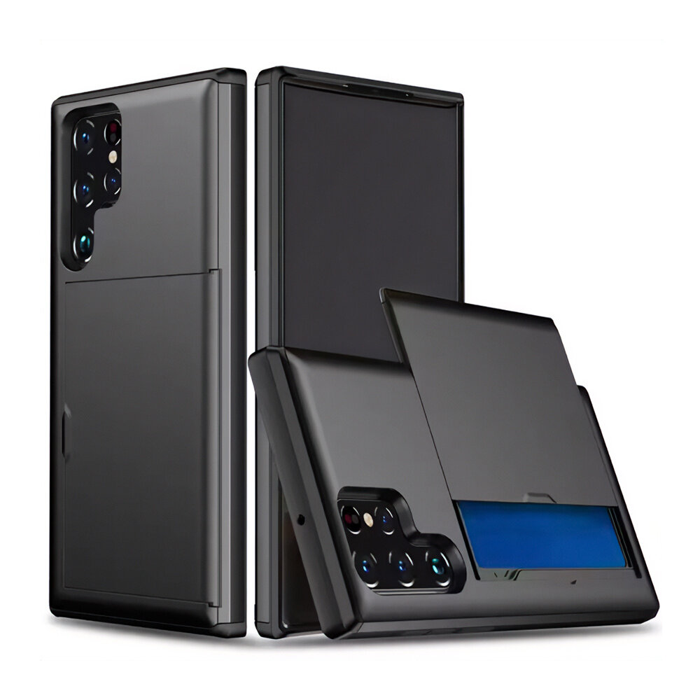 ShieldCase® ShieldCase Samsung Galaxy S25 Ultra Kartenfach Hülle mit Schieb (Schwarz) ShieldCase® ShieldCase Samsung Galaxy S25 Ultra Kartenfach Hülle mit Schieb (Schwarz)