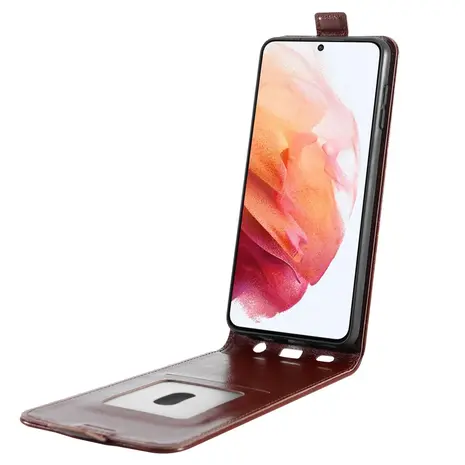 ShieldCase® ShieldCase Samsung Galaxy A14 4G/5G Flip Hülle (Braun)