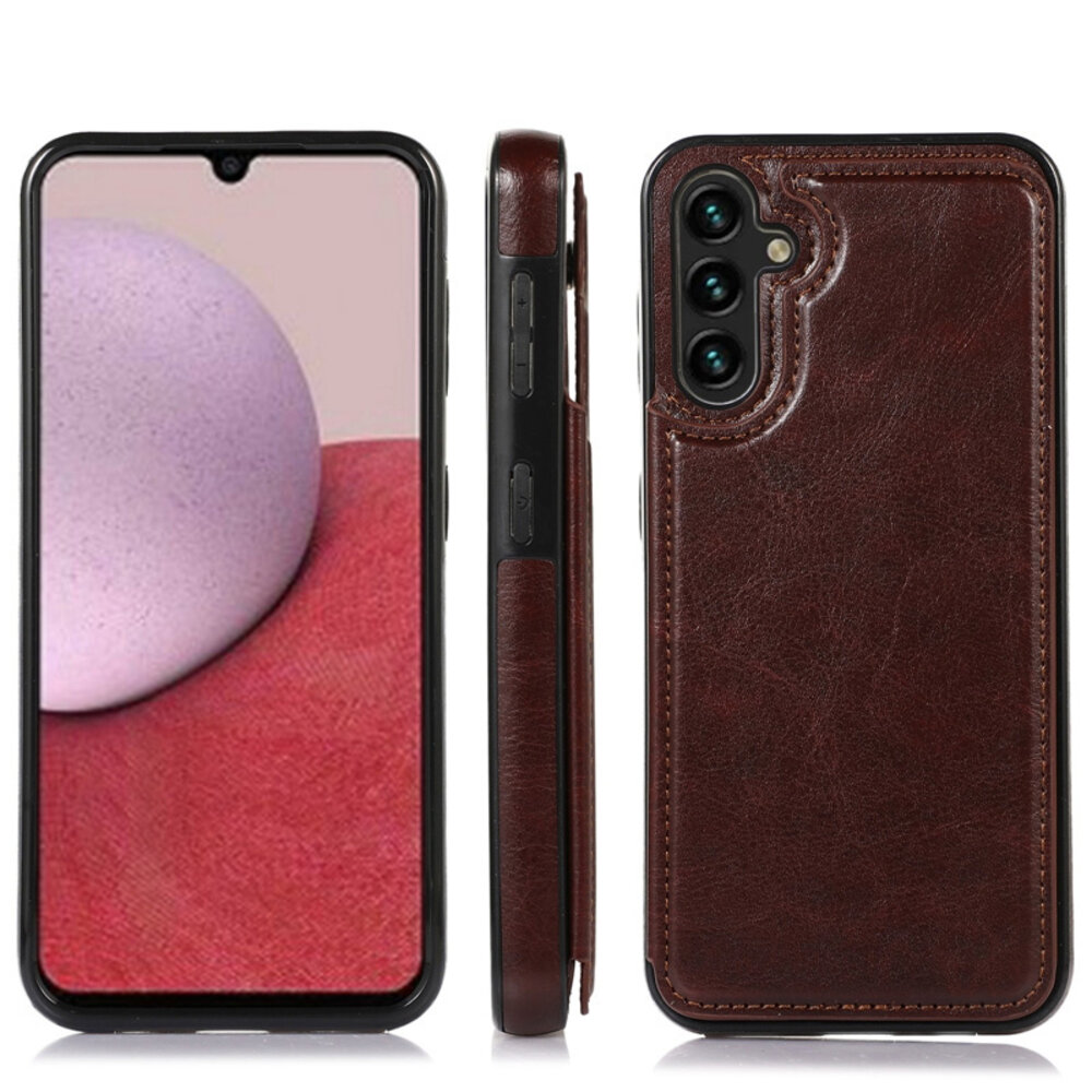 ShieldCase® ShieldCase Samsung Galaxy A14 4G/5G Wallet case (Braun)