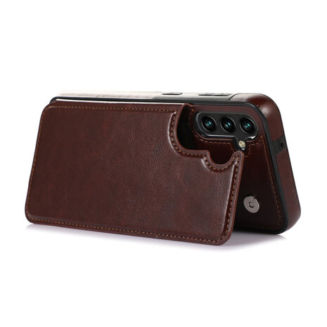 ShieldCase® ShieldCase Samsung Galaxy A14 4G/5G Wallet case (Braun)