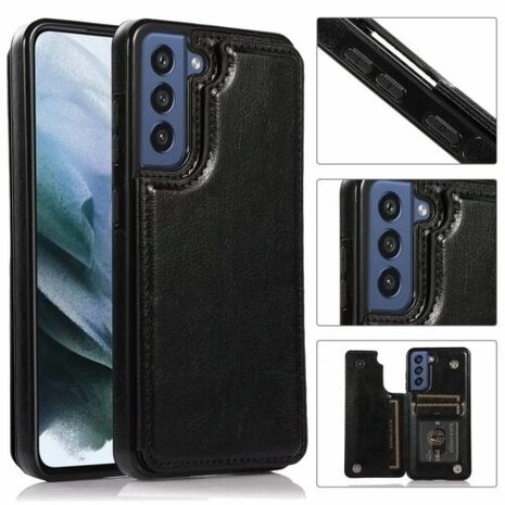 ShieldCase® ShieldCase Samsung Galaxy A14 4G/5G Wallet case (Schwarz)