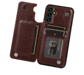 ShieldCase® Samsung Galaxy A54 5G Wallet case (Braun)