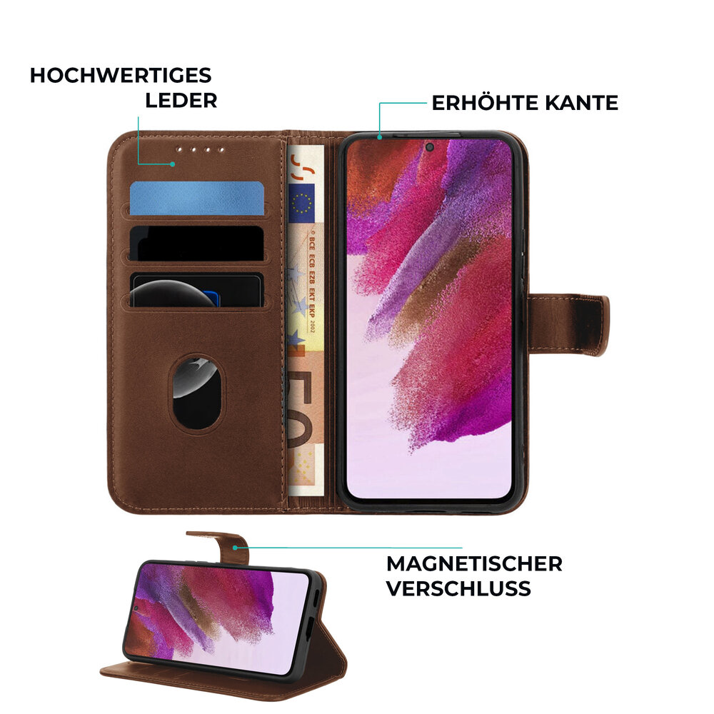 ShieldCase® ShieldCase Samsung Galaxy S25 Book Case (Braun) ShieldCase® ShieldCase Samsung Galaxy S25 Book Case (Braun)