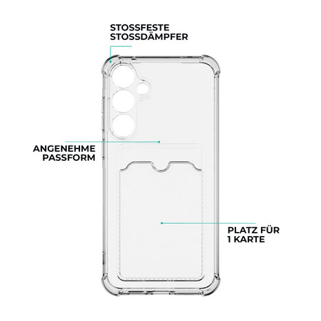 ShieldCase® ShieldCase Samsung Galaxy S25 Plus TPU Hülle mit kartenfach (Transparent) ShieldCase® ShieldCase Samsung Galaxy S25 Plus TPU Hülle mit kartenfach (Transparent)