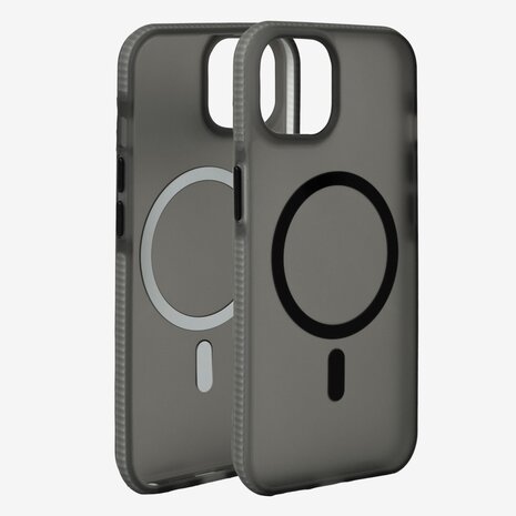 Coverzs Coverzs iPhone 12 glatte Silikonhülle MagSafe (Schwarz) Coverzs Coverzs iPhone 12 glatte Silikonhülle MagSafe (Schwarz)