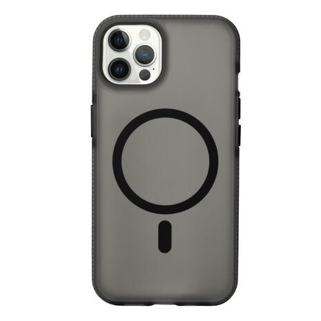 Coverzs Coverzs iPhone 12 Pro Max glatte Silikonhülle MagSafe (Schwarz) Coverzs Coverzs iPhone 12 Pro Max glatte Silikonhülle MagSafe (Schwarz)