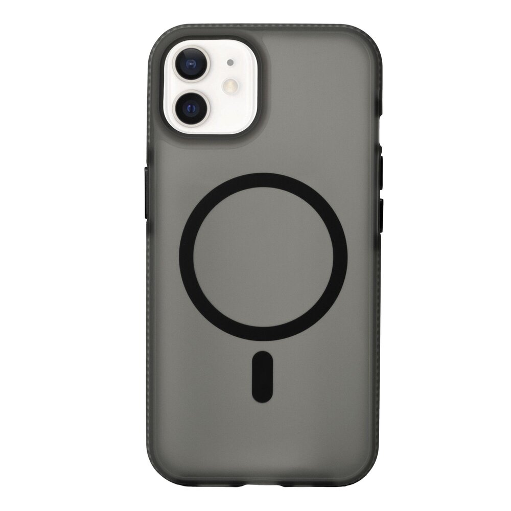 Coverzs Coverzs iPhone 12 Pro glatte Silikonhülle MagSafe (Schwarz) Coverzs Coverzs iPhone 12 Pro glatte Silikonhülle MagSafe (Schwarz)