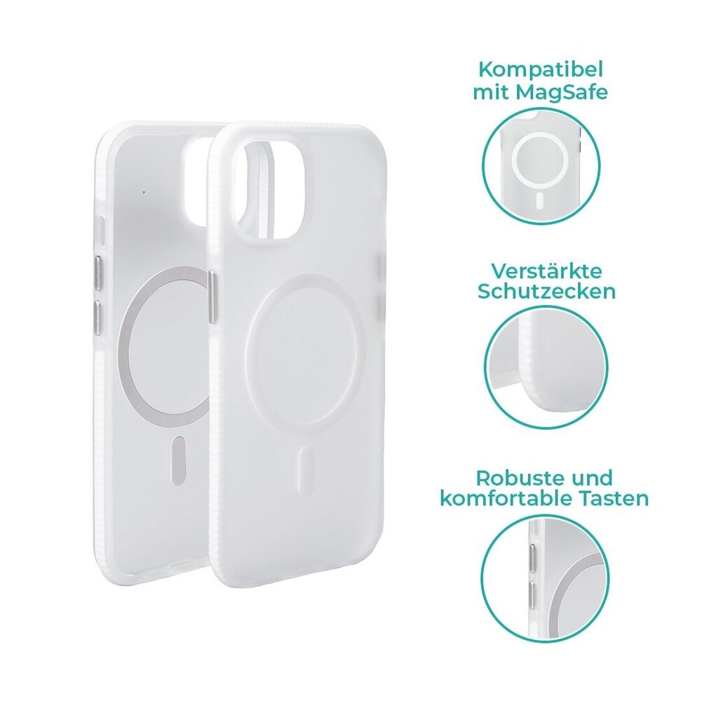 Coverzs Coverzs iPhone 12 Pro glatte Silikonhülle MagSafe (Transparent) Coverzs Coverzs iPhone 12 Pro glatte Silikonhülle MagSafe (Transparent)