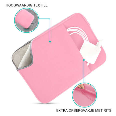 Coverzs Laptoptasche 16 Zoll (Rosa) Coverzs Laptoptasche 16 Zoll (Rosa)
