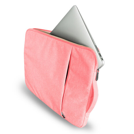 Coverzs Luxus Laptoptasche 16 Zoll (Rosa)