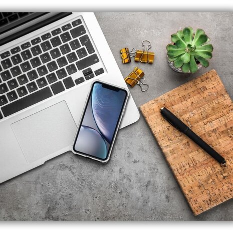 Ceezs Ceezs Shockproof TPU Hülle mit Kameraschutz iPhone 12 Mini (Transparent)   Ceezs Ceezs Shockproof TPU Hülle mit Kameraschutz iPhone 12 Mini (Transparent)