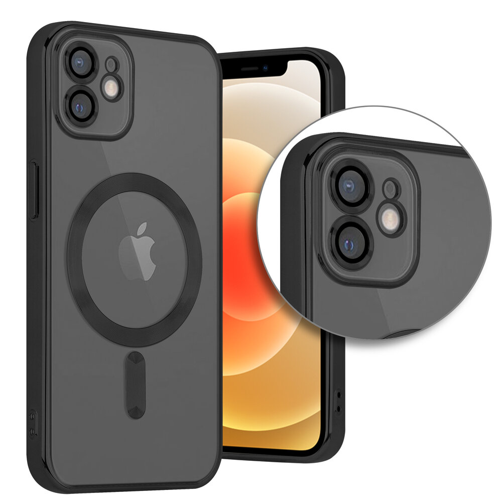 Coverzs Coverzs iPhone 12 Magsafe Hülle mit Kameraschutz (Schwarz) Coverzs Coverzs iPhone 12 Magsafe Hülle mit Kameraschutz (Schwarz)