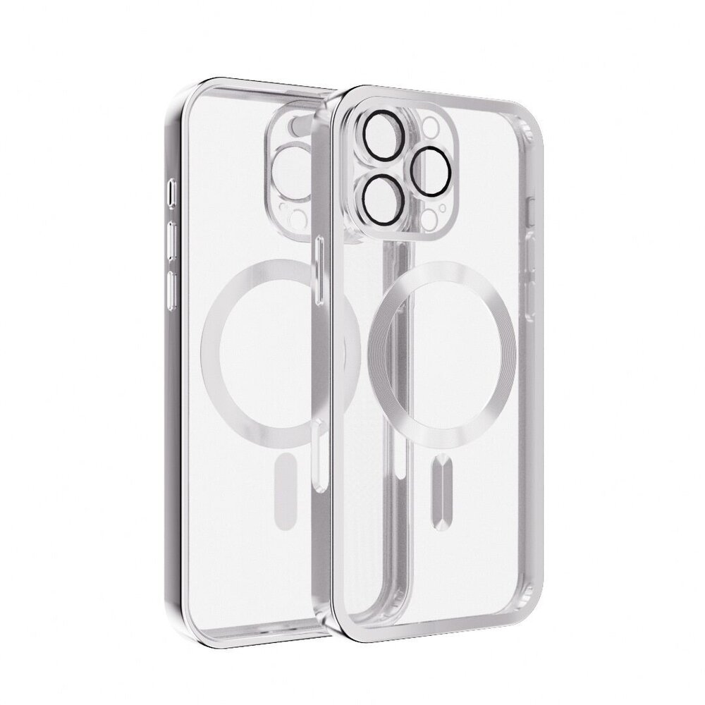 Coverzs Coverzs MagSafe Hülle mit Kameraschutz iPhone 16 Pro (Silber)