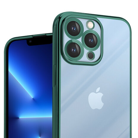 ShieldCase® ShieldCase iPhone 13 Pro Square Metallic Hülle (Dunkelgrün) ShieldCase® ShieldCase iPhone 13 Pro Square Metallic Hülle (Dunkelgrün)