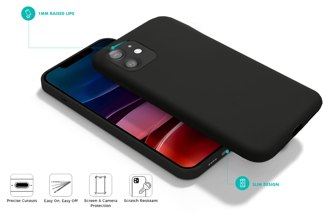 Coverzs Coverzs Luxus Liquid Silikon Case iPhone 11 Pro (Schwarz) Coverzs Coverzs Luxus Liquid Silikon Case iPhone 11 Pro (Schwarz)